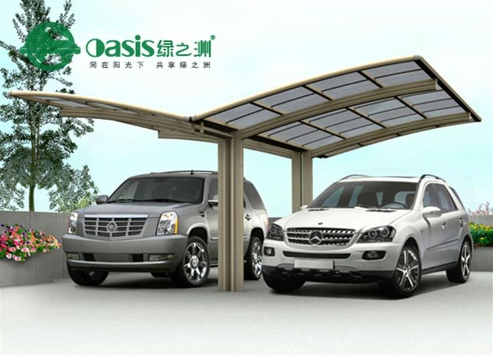 Portable Strong aluminium car parking shade carport with PC roof