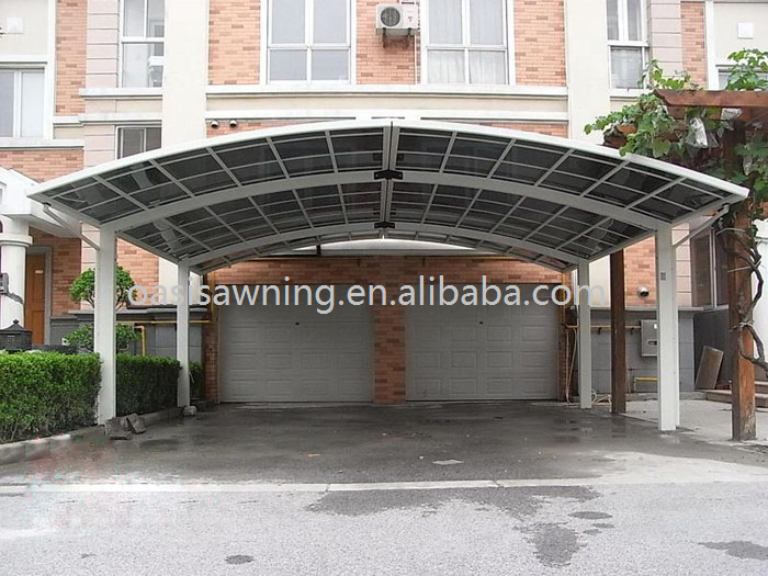 2 Posts Outdoor Modern Metal High Snow Load Polycarbonate Covers Cheap Canopy Aluminum Garden Aluminium Carport