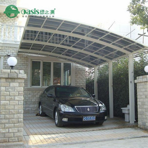 Portable Strong aluminium car parking shade carport with PC roof