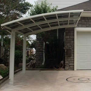 2 Posts Outdoor Modern Metal High Snow Load Polycarbonate Covers Cheap Canopy Aluminum Garden Aluminium Carport