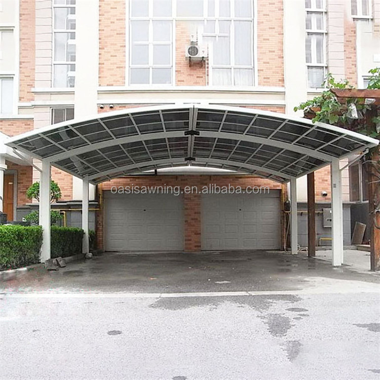 Cheap Driveway Gate Canopy Carports Metal Carports Solar Polycarbonate Solid Sheet Roof Garages