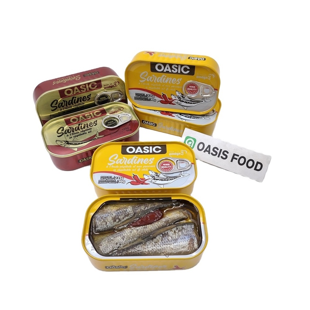 High quality custom product canned Fresh sardines New type Sardine fish in vegetable oil