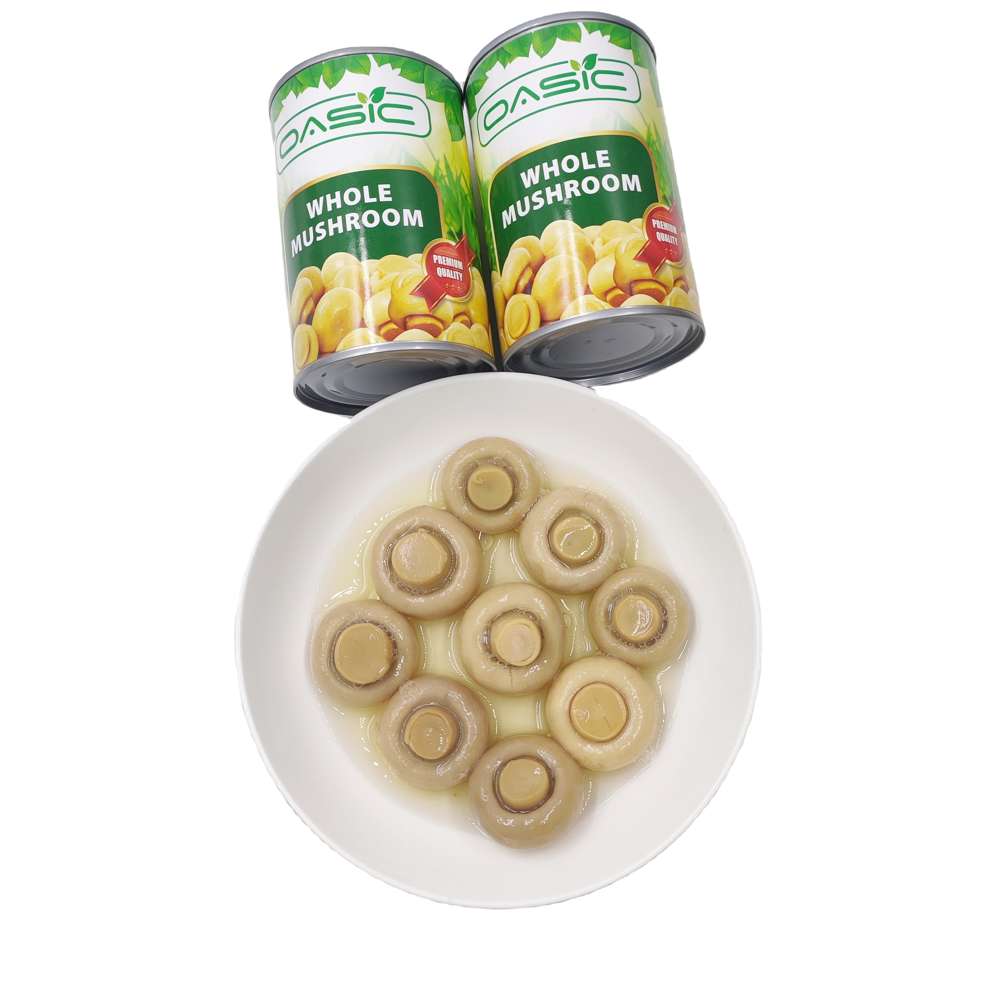 Salt Dry Edible Organic Healthy White button Champginon Botton Mushroom Canned from Foods Tinned Packaging OEM China