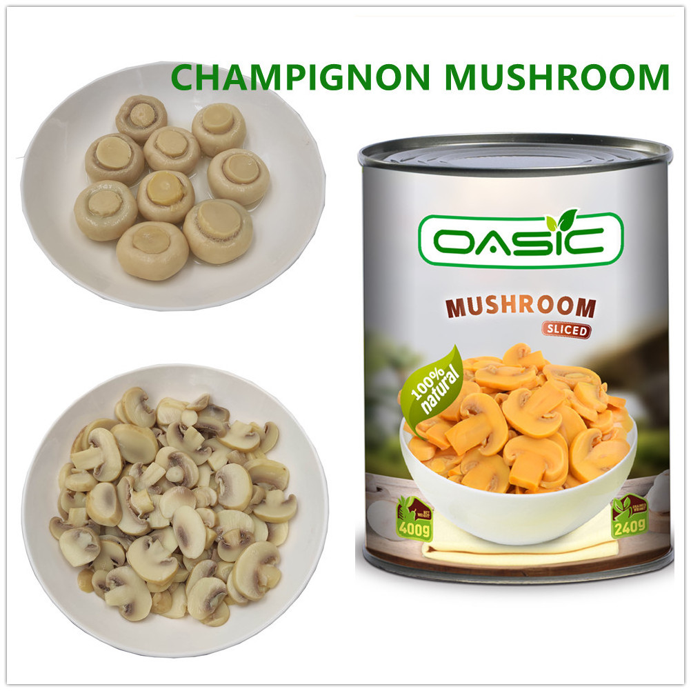 Salt Dry Edible Organic Healthy White button Champginon Botton Mushroom Canned from Foods Tinned Packaging OEM China