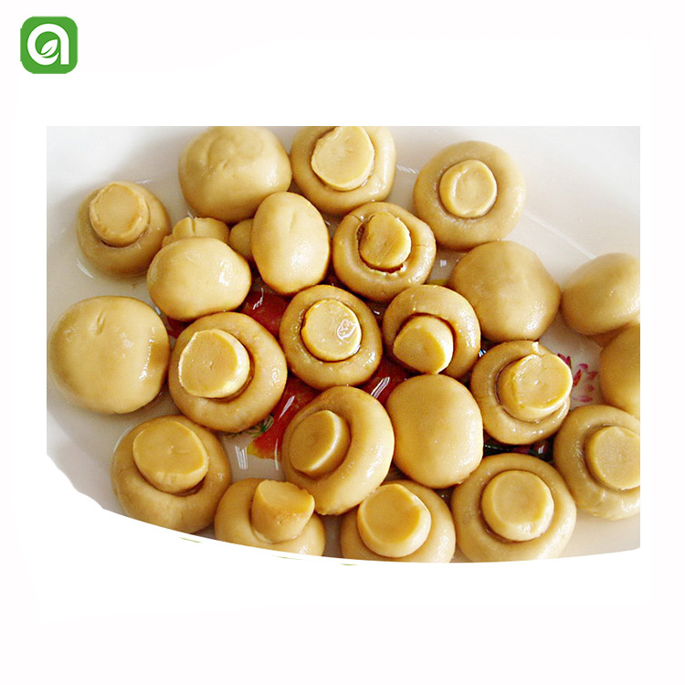 Salt Dry Edible Organic Healthy White button Champginon Botton Mushroom Canned from Foods Tinned Packaging OEM China