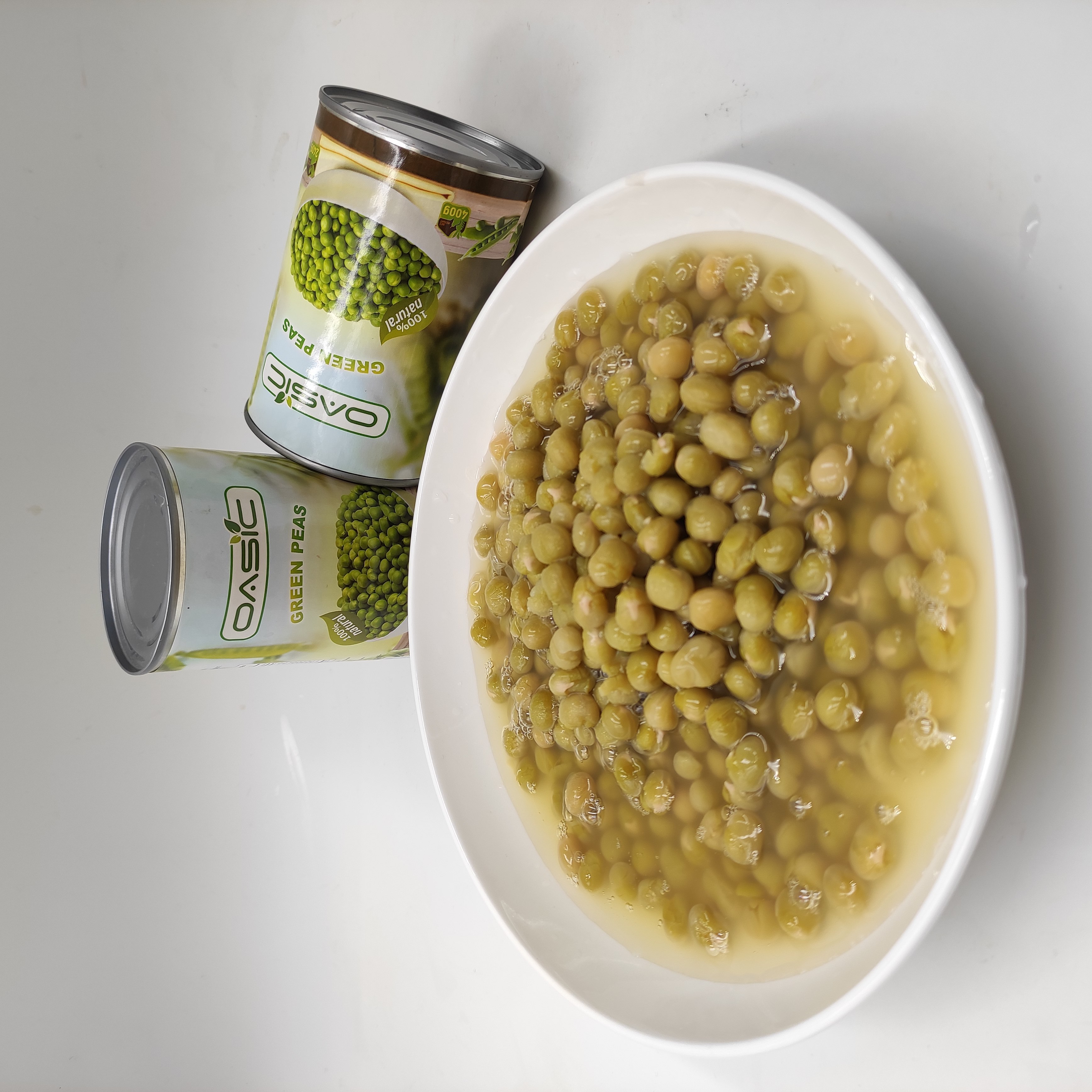 Fresh 400g Canned Green Peas Easy Open OEM Brand