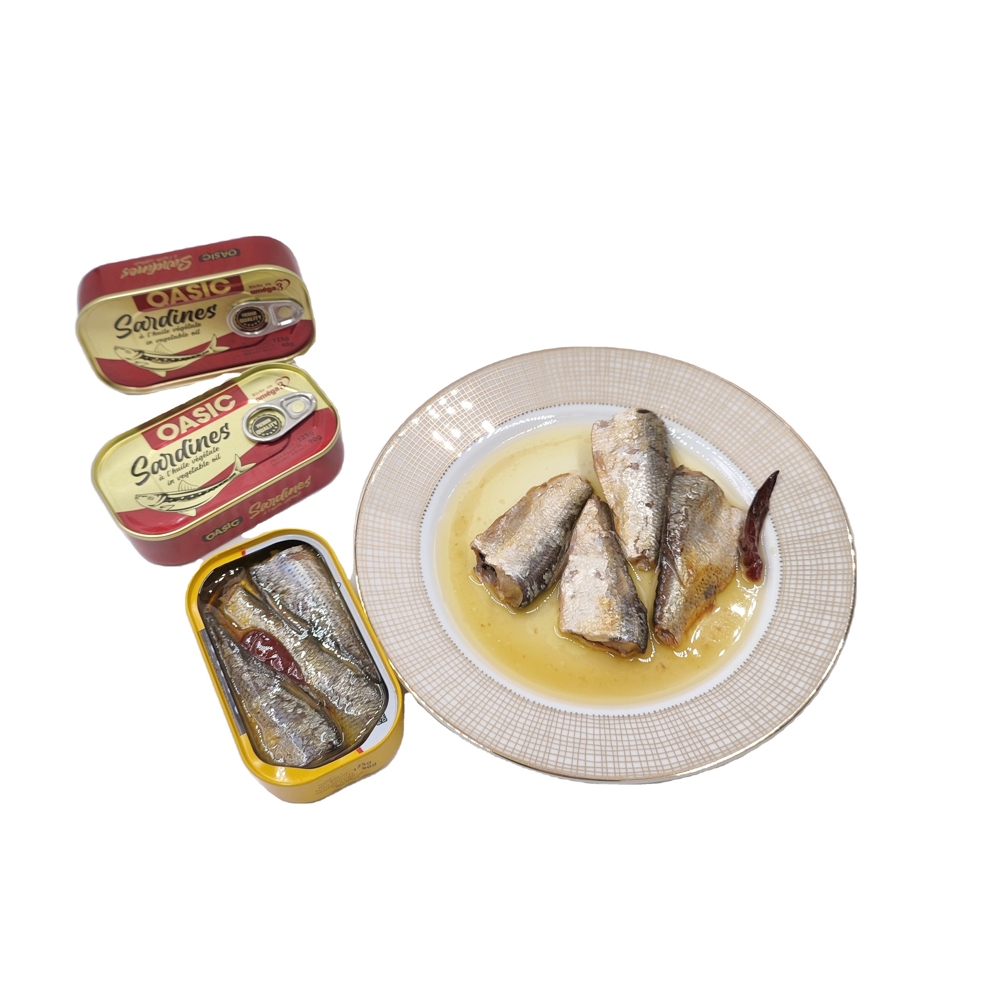 High quality custom product canned Fresh sardines New type Sardine fish in vegetable oil