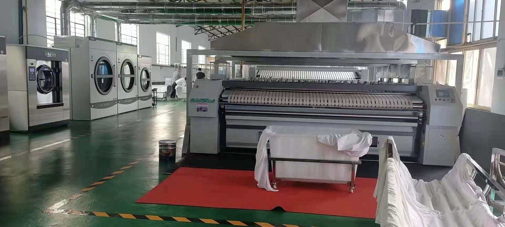 Oasis commercial 3m steam heating roller flatwork  bed sheet automatic Ironing Machine for hotel hospital and campus laundry