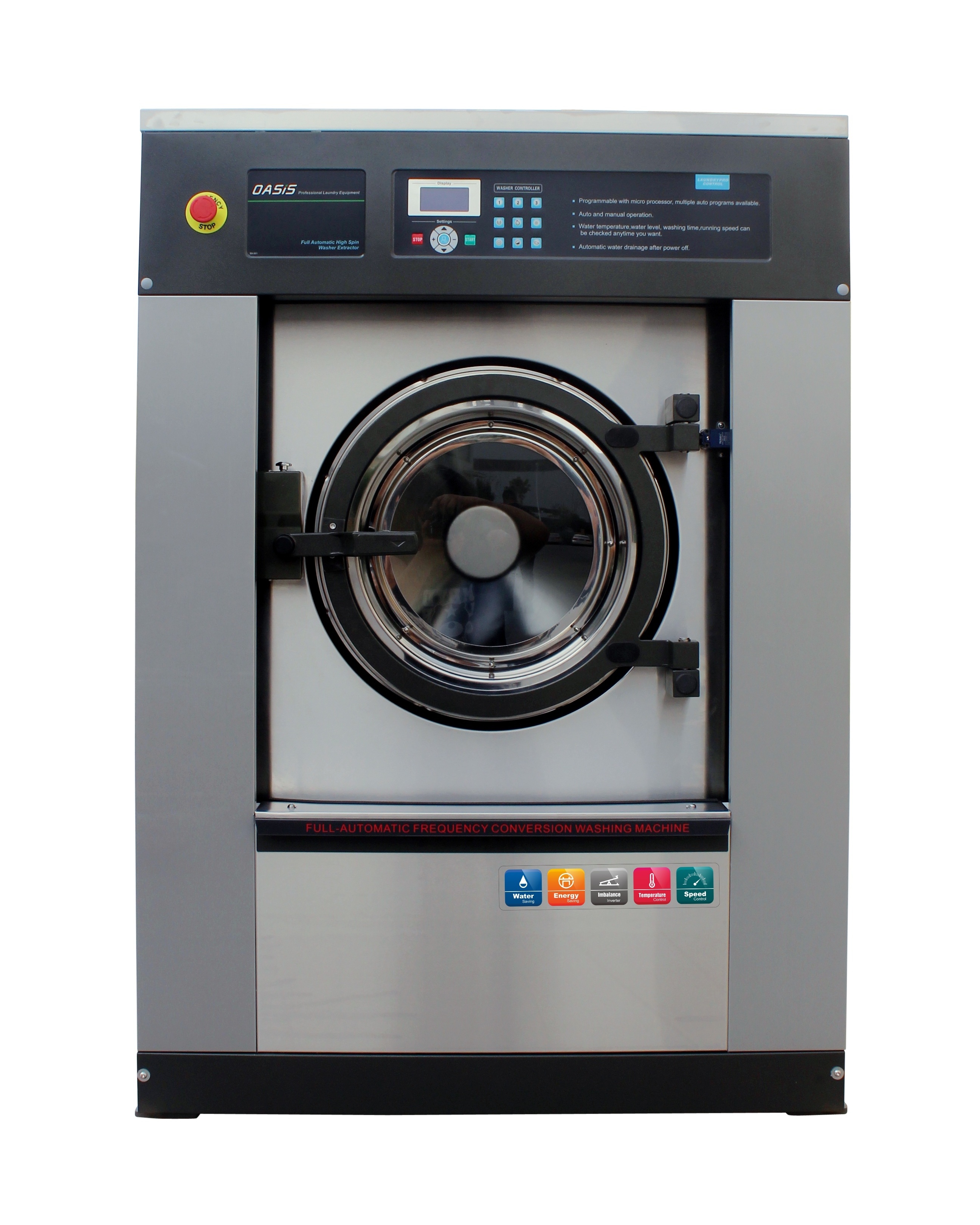 Automatic industrial washing machines 25 kg commercial washer machine equipments for cleaning