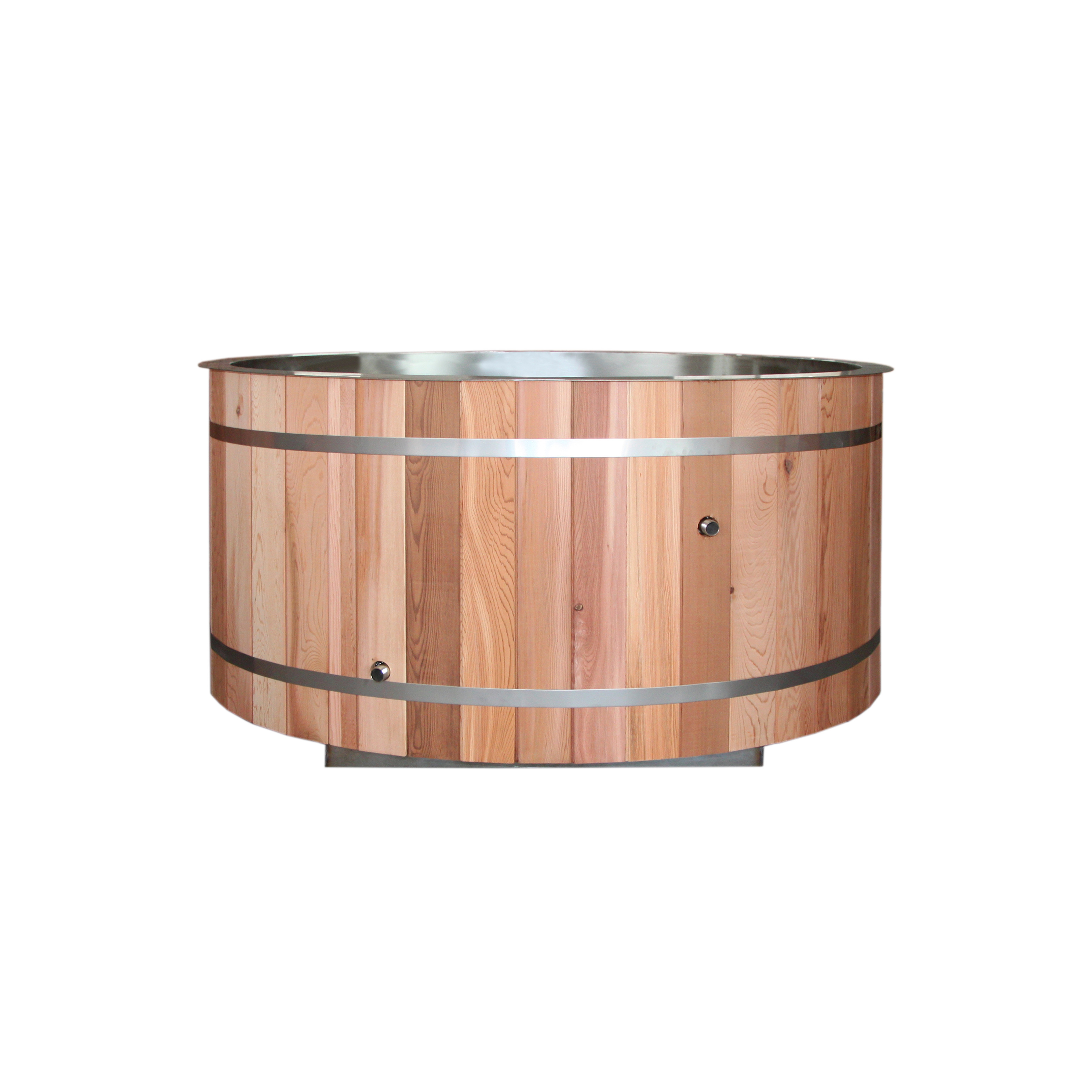 Factory Price Stainless Steel Canadian Red Cedar Wooden Ice Barrel Cold Plunge chiller tub large Ice Bath Tub