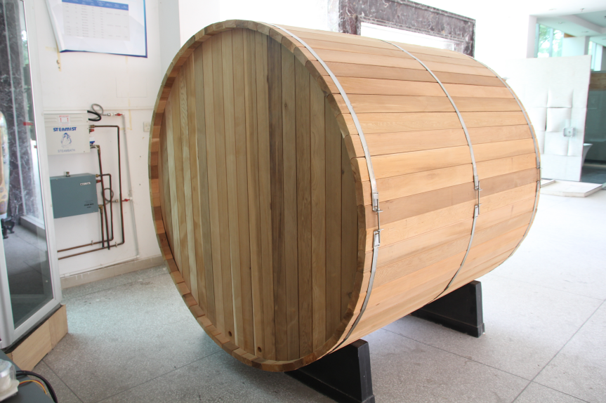 Top Sale Outdoor Saunas For Backyard Outdoor Sauna Room Cedar Barrel Sauna Bath For Home Use