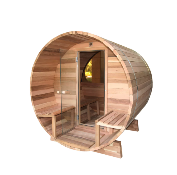 Top Sale Outdoor Saunas For Backyard Outdoor Sauna Room Cedar Barrel Sauna Bath For Home Use