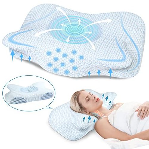 Cooling Gel Infused Soft Feeling Memory Foam Contour Bed Pillow with Customized Size