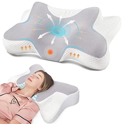 Comfort Sleep Almohada ergonomic Cervical Neck Orthopedic Soft Oreiller Kissen Gel Memory Foam Spring Support Pillow With Cover