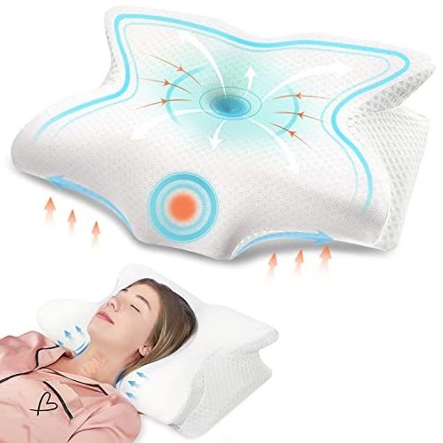 Comfort Sleep Almohada ergonomic Cervical Neck Orthopedic Soft Oreiller Kissen Gel Memory Foam Spring Support Pillow With Cover