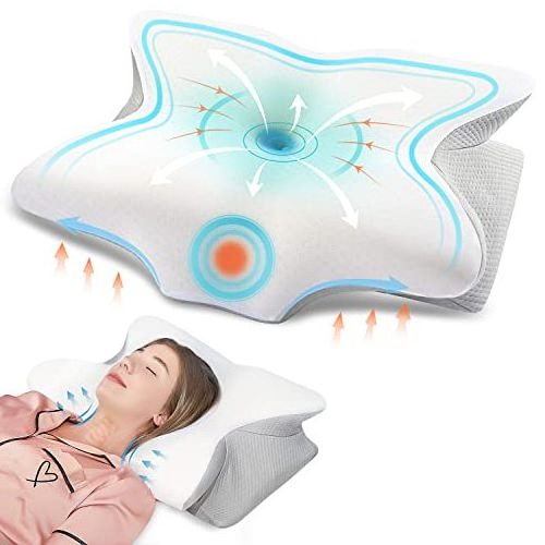 Cooling Gel Infused Soft Feeling Memory Foam Contour Bed Pillow with Customized Size