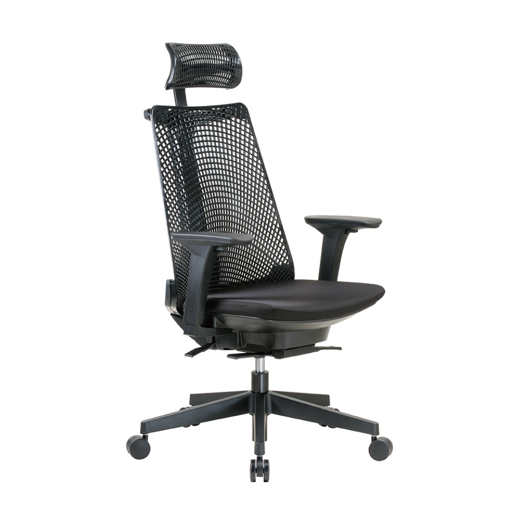 BIFMA High back with headrest mesh chair Green Zizia