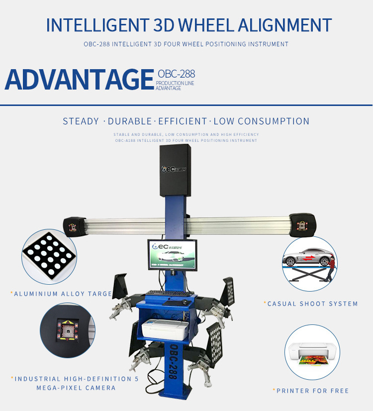 OBC CE 3d wheel aligner john bean visualizer wheel aligner 3d wheel aligner machine for sale