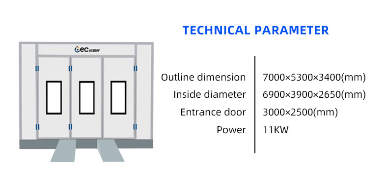 OBC diesel spray booth oven spray booth paint spray booth for sale