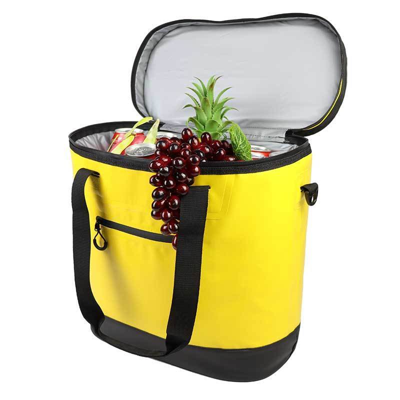 Waterproof Food Thermal Bag Insulated Leak-proof peva Insulated Cooler Bag Reusable Lunch Bag with Soft Sided Peva Liner