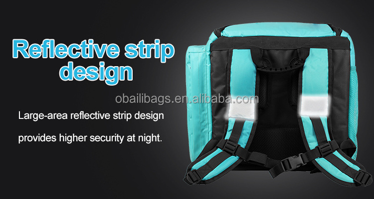 Deliveroo Custom Waterproof Thermal Insulated Pizza Delivery Cooler Backpack Food Delivery Bag Box Soft Sided Cooler Bags