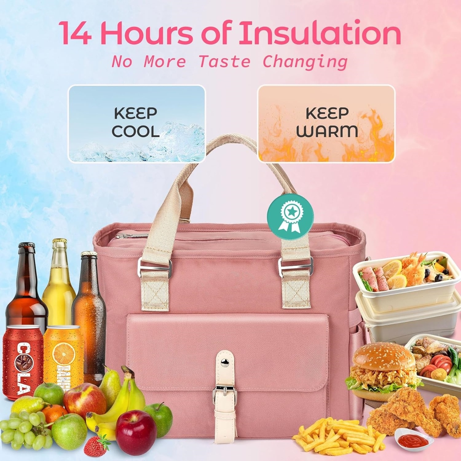 Camping bottle wine woman students leakproof aluminium foil cooler food plain picnic tote basket bag hamper bag set for 2 person