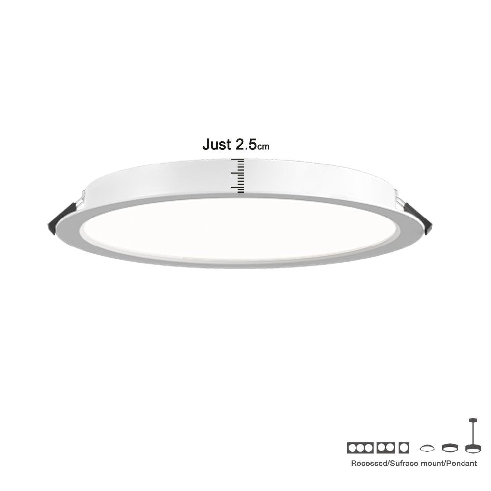 High quality indoor Ultra Slim LED Ceiling Lights 4 inch 7W 600LM IP54 Multi Colour and Warm White Smart Recessed Downlight