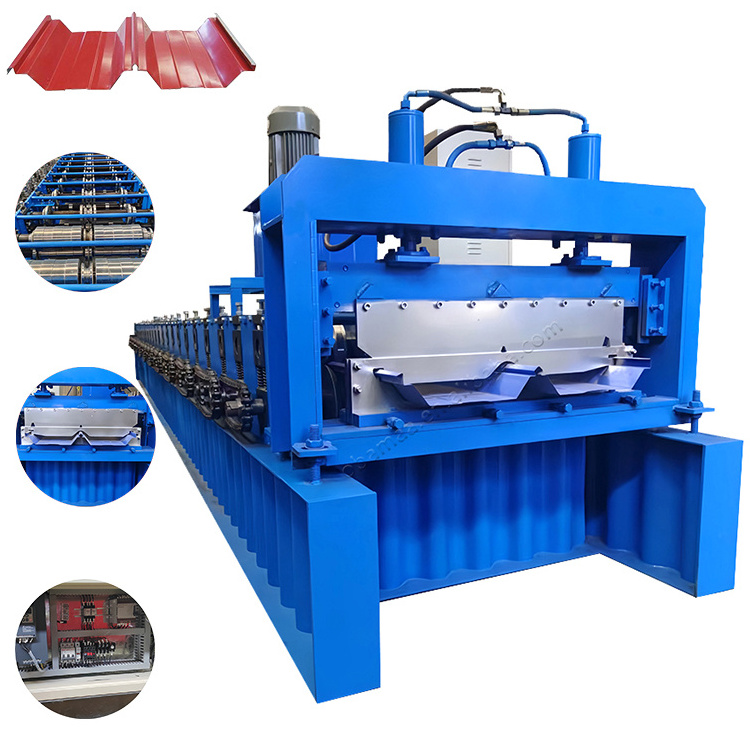 Seam Bending Lockformer Snap Lock Manual Hydraulic Roof Panel Standing Seaming Machine