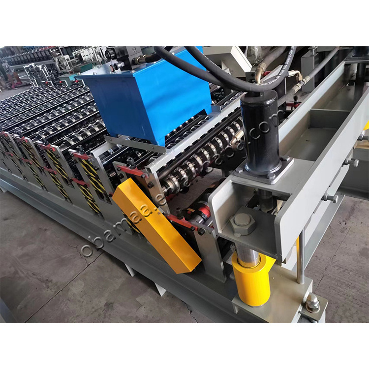 Color Steel Metal Plate Roll Forming Machinery 800 + 750 Double Layer Seamless Steel Siding Machine