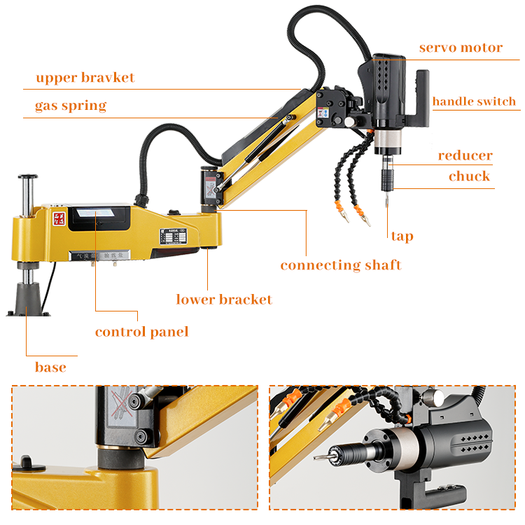 HT300 Model Electric Pipedrill Hot Tapping Machine for Carbon Steel Ductile Iron Cast Iron HDPE PE PVC Pipe