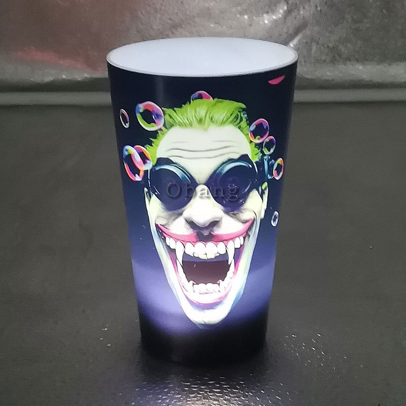 Factory direct sales LED light Plastic Water Activated Light Up Flashing Cup Bar Nightclub Led Glowing Drinking Glass