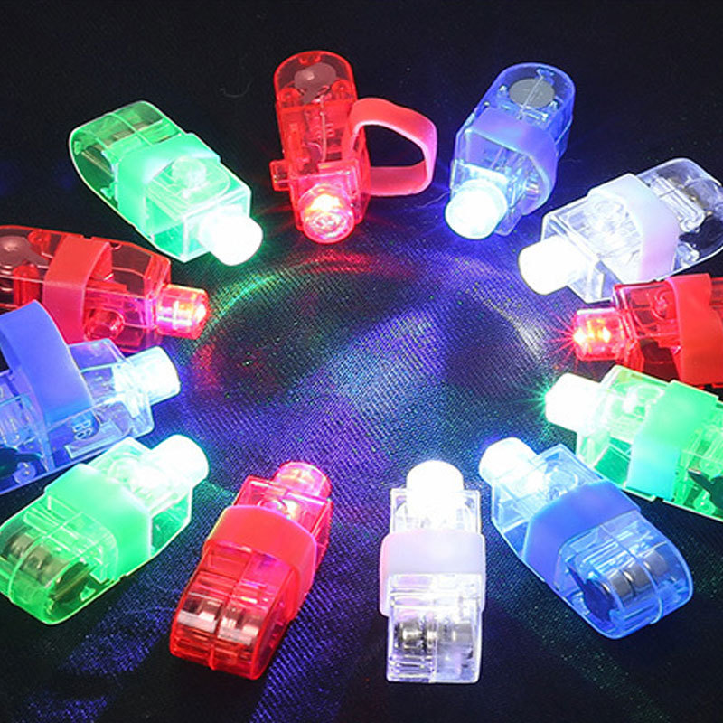 wholesale LED Finger Flashlight Light Up Finger Ring Toys LED Party Finger Lights for Children's luminous toy