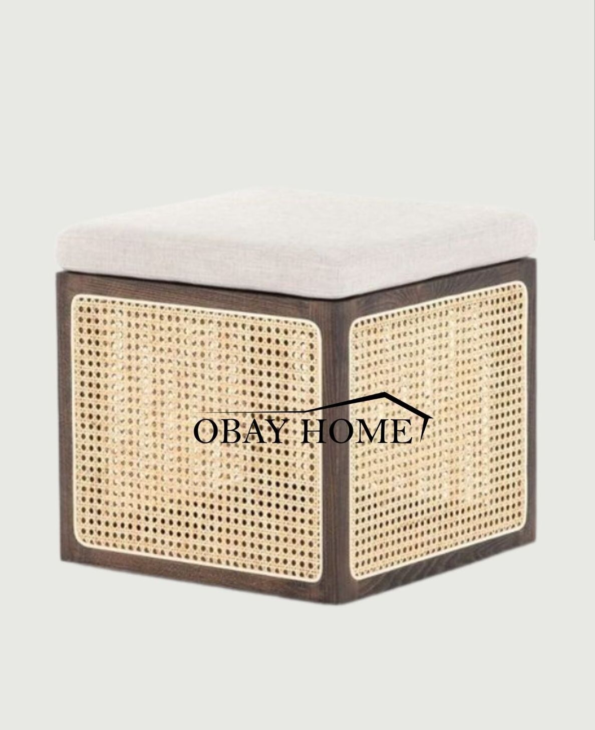 Antique ottoman furniture with wooden frame rattan cane square ottoman stool premier wedding ottomans for wedding event rentals