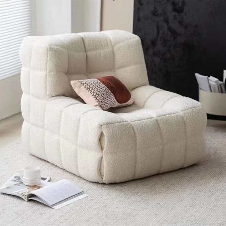 Hot Sale Soft Eco Friendly Furniture Unique Shape Soft Lazy Living Room Bean Bag Sofa