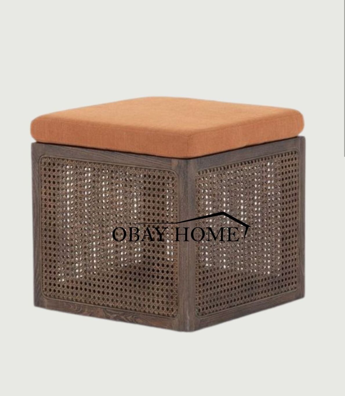 Antique ottoman furniture with wooden frame rattan cane square ottoman stool premier wedding ottomans for wedding event rentals