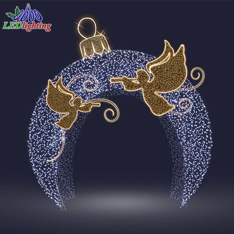 New Large Outdoor Ball Motif Light Led 3d Acrylic Giant Christmas Motif Sphere