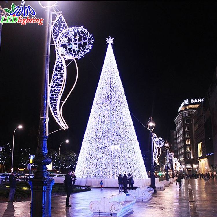 DMX led outdoor christmas ball tree 360 degree 3D effect