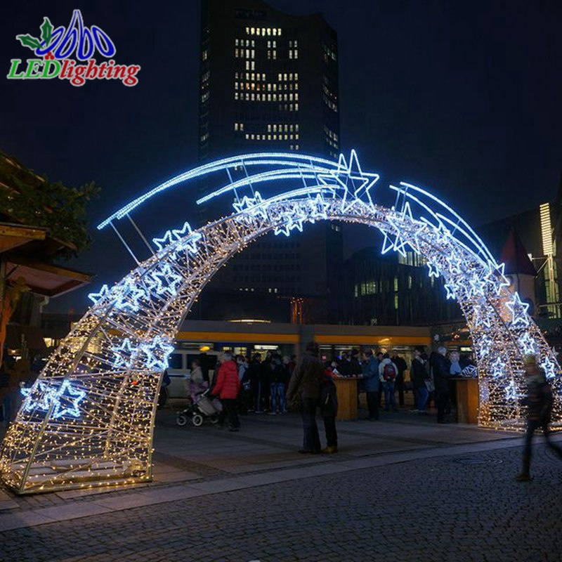 Moon and star decoration christmas light led arch lighting