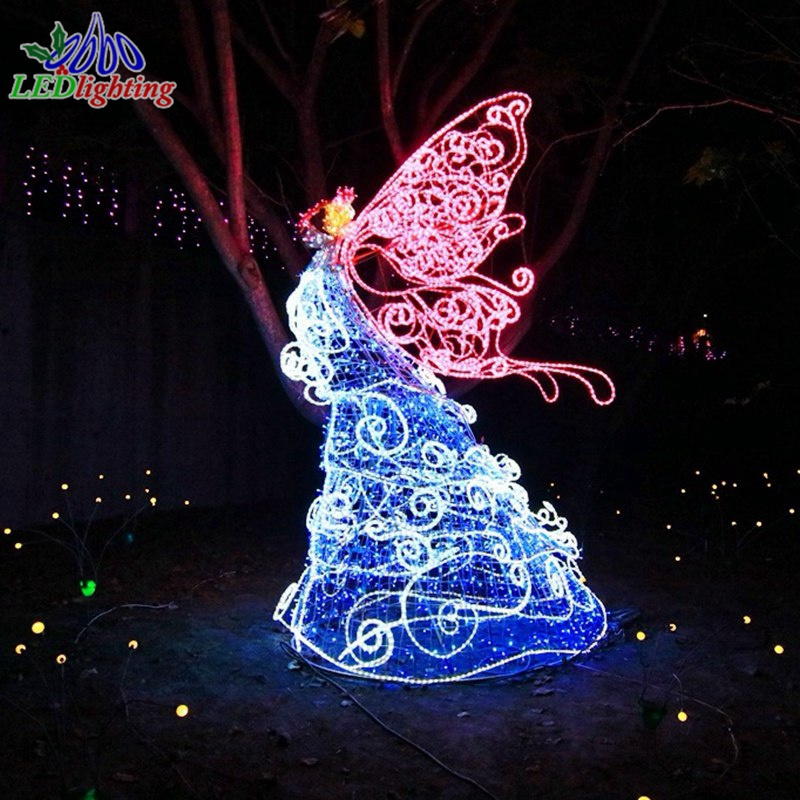 Led Christmas Decorations Angel 3D Motif Light