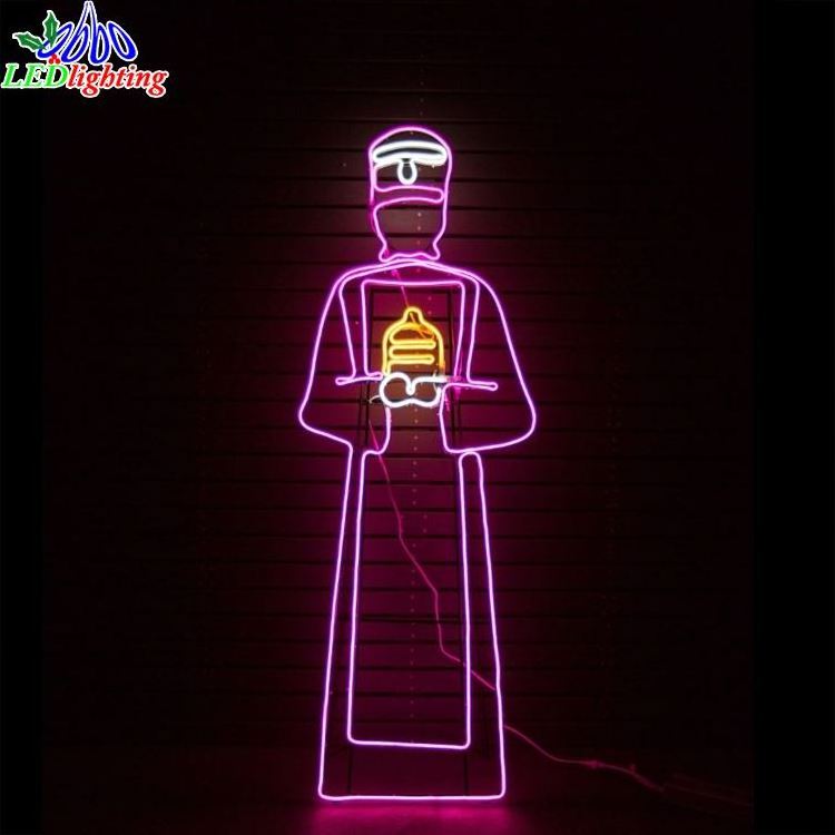 2M High Nativity Scene Outdoor christmas decorations rope lights