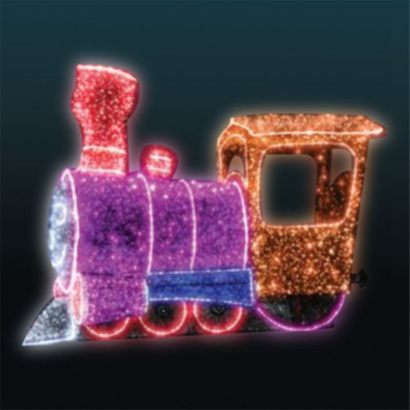 New Design Outdoor Christmas Train Yard Decoration Lights New Year's Day Holiday Decoration Lighting Circuitry Design Service