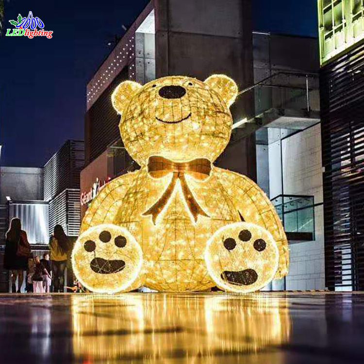 3d motif xmas lights large outdoor christmas spheres with bear