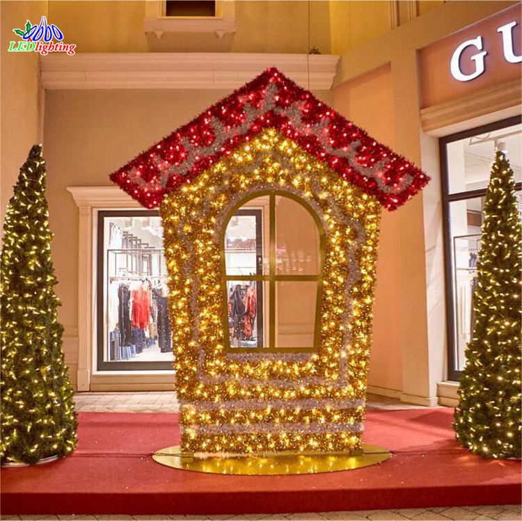 led motif light candy house decorations shopping mall