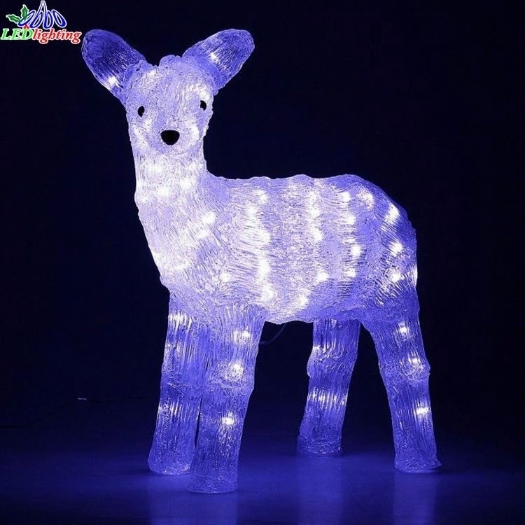 LED christmas decorations large reindeer lights outdoor