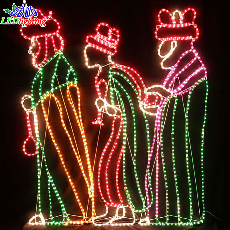 220CM Wide LED Birth 2d Motif christmas lights led nativity