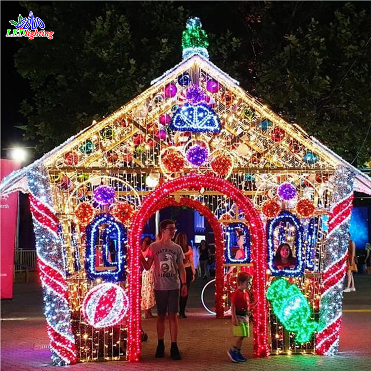 led motif light candy house decorations shopping mall