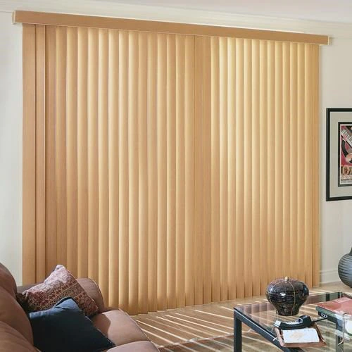 Customized Electric WIFI Motorized Motor Smart Vertical Blinds Polyester Fabric Blackout Light Filtering Vertical Curtain Shades