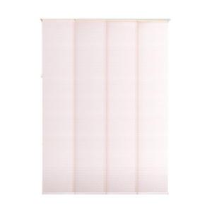 Custom Extendable 4-Rail Track Vertical Blinds Adjustable Sliding Panels Track Fabric Blinds for Slider Window and Doors