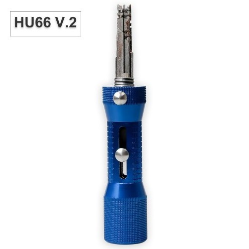 2 in 1 HU66 V.2 Professional Locksmith Tool for HU66 Lock Pick and Decoder Quick Open Tool