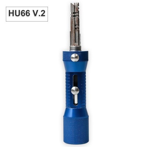 2 in 1 HU66 V.2 Professional Locksmith Tool for HU66 Lock Pick and Decoder Quick Open Tool